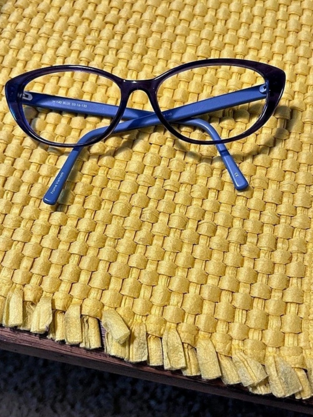 Blue Cat-Eye Glasses Like New, Frames Only